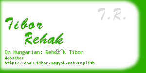 tibor rehak business card